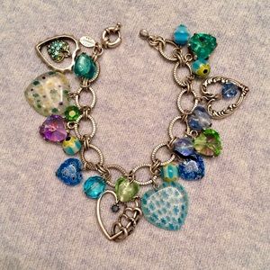 Statement Sweet Romance Heart Charm Bracelet